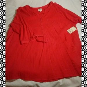 NWTs Flowing St. Johns Bay Blouse~2X